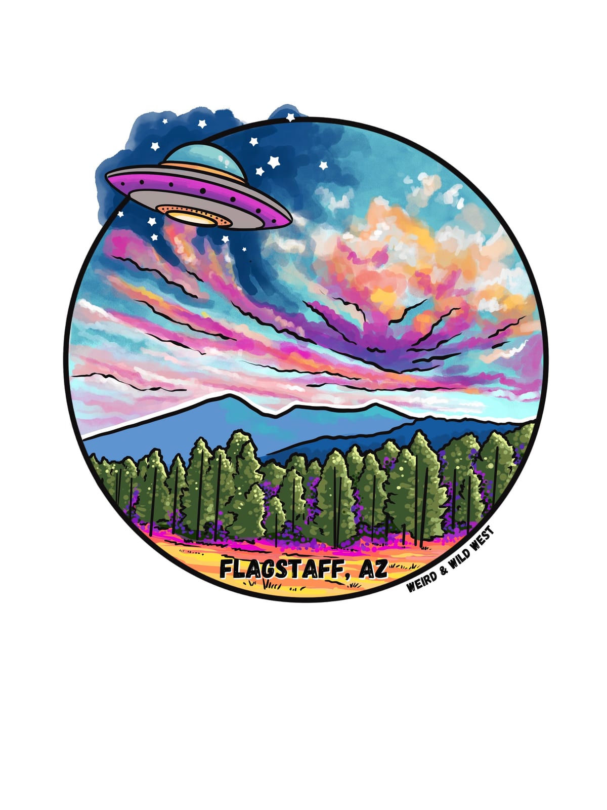 Tourist Season, Right? sticker art